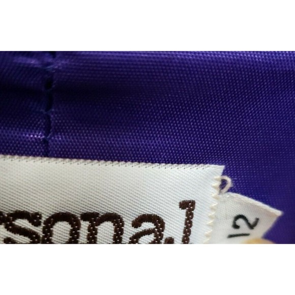 Vintage PERSONAL Womens SZ 12 Purple Wool Blend  Jacket - Picture 3 of 9